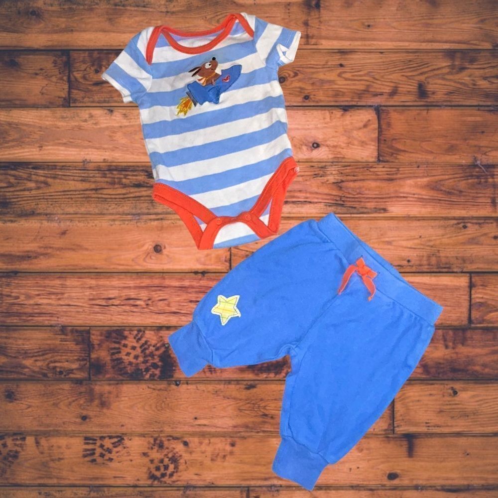 5 for $25🔥Happi by Deena 2 Piece Matching Set Baby Size 0-3 Months‎